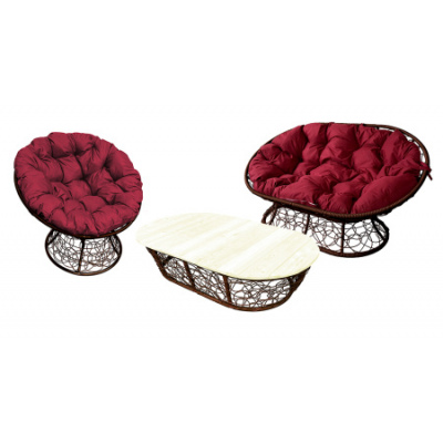 Комплект ''Мамасан'' с ротангом Венге / Под заказ